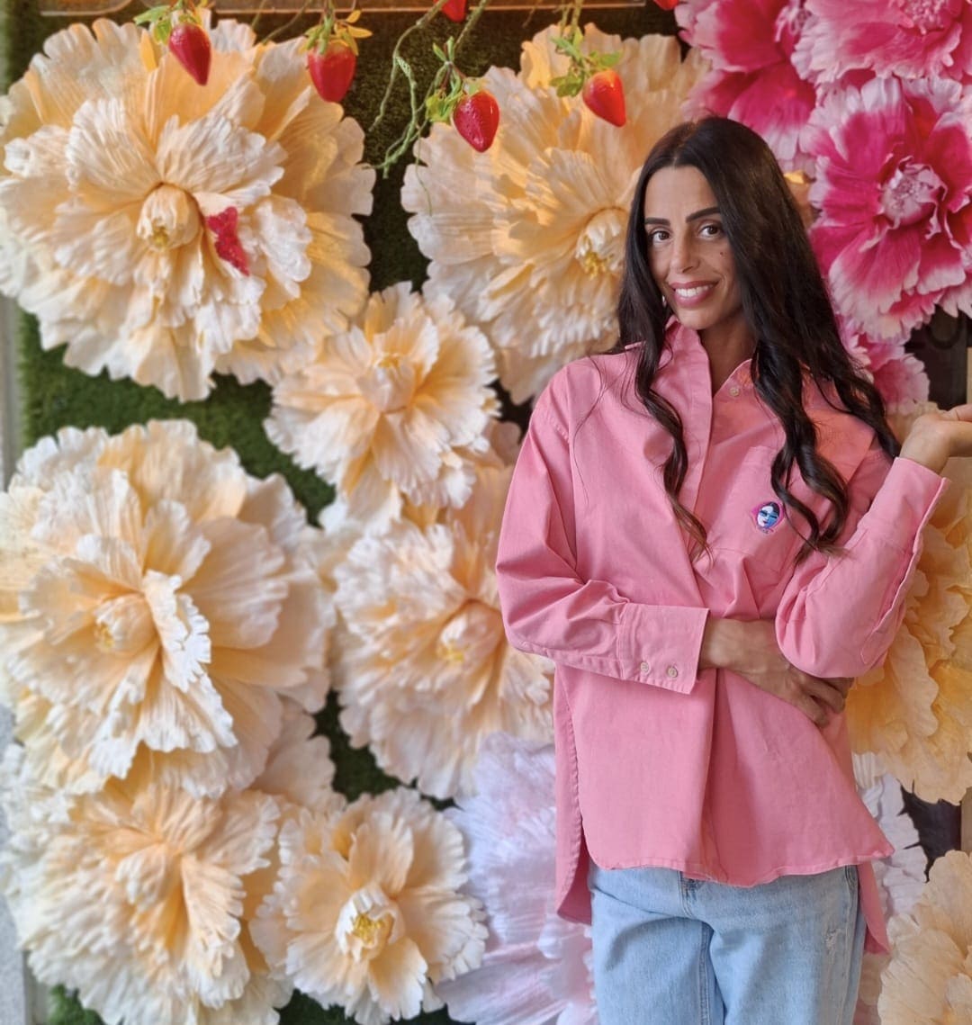 Sobrecamisa rosa pastel