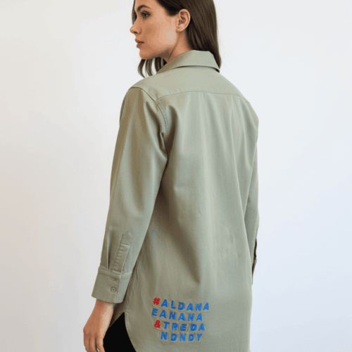 Sobrecamisa verde kaki claro