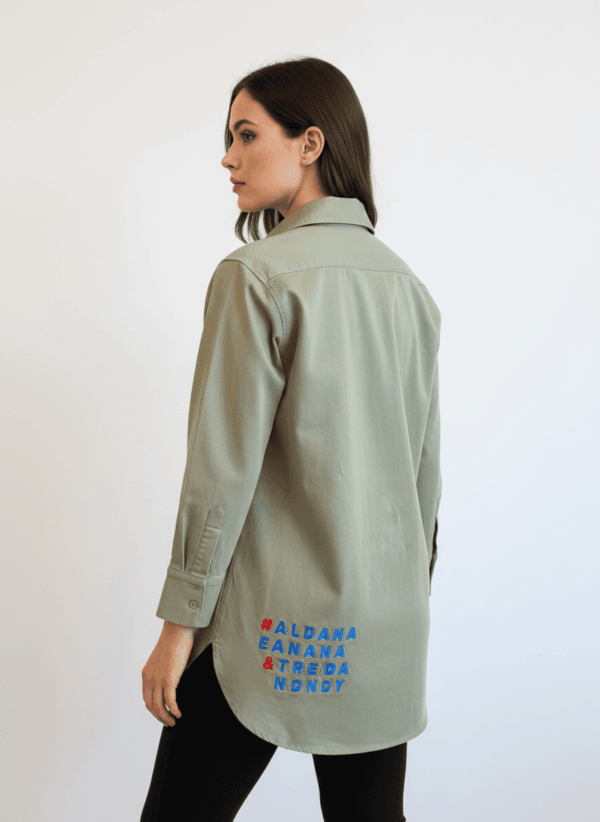 Sobrecamisa verde kaki claro