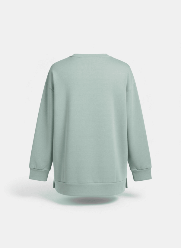 Sudadera verde agua pastel claro