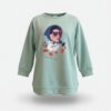 Sudadera verde agua pastel claro