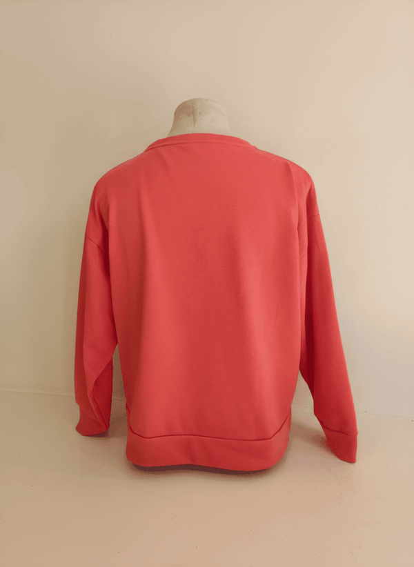 Sudadera color coral