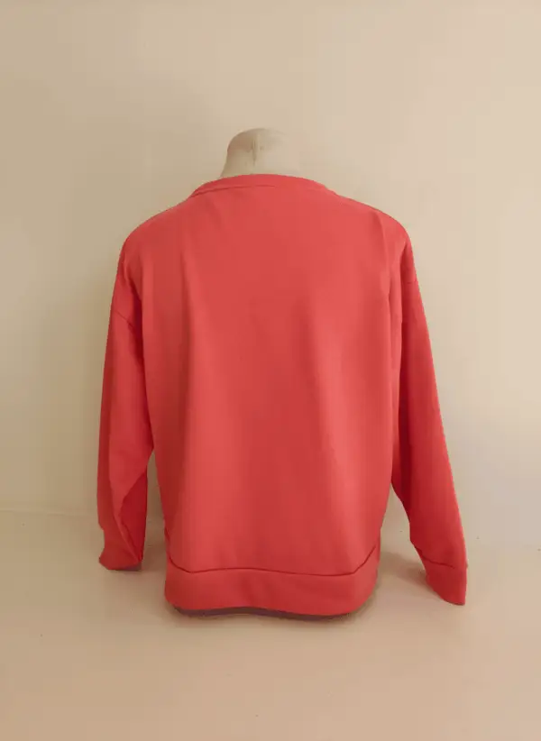 Sudadera color coral