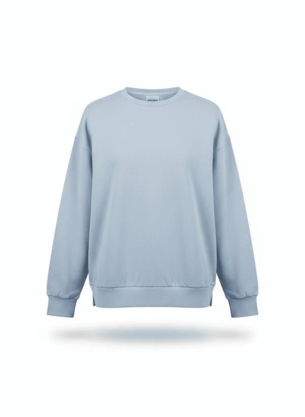 Sudadera corta azul celeste