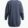 Sudadera011.T Vestido sudadera azul añil