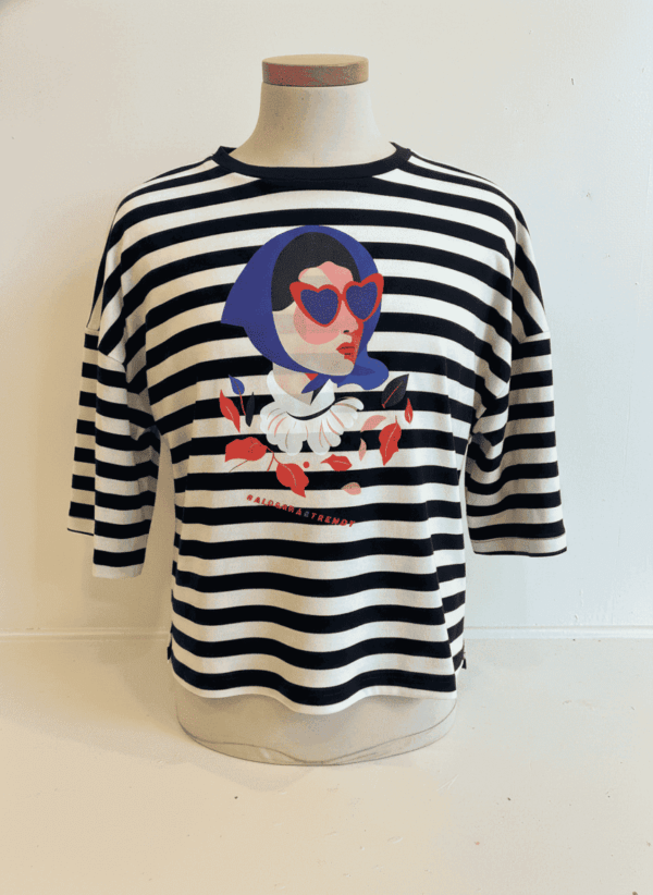 Sudadera navy azul y blanco