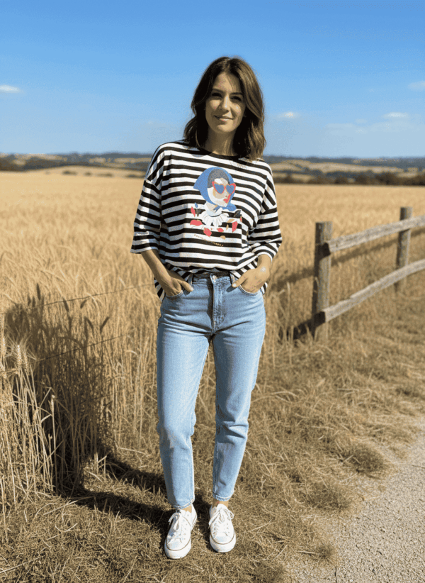 Sudadera navy azul y blanco