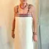 Vestido con tiras y lonas hípicas